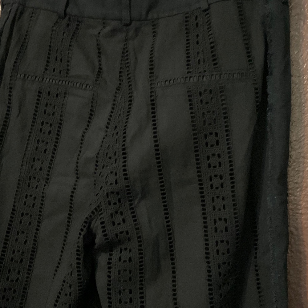 Veronica Beard Leta gaucho Women's Black Wide-Leg Pants - Picture 11 of 16